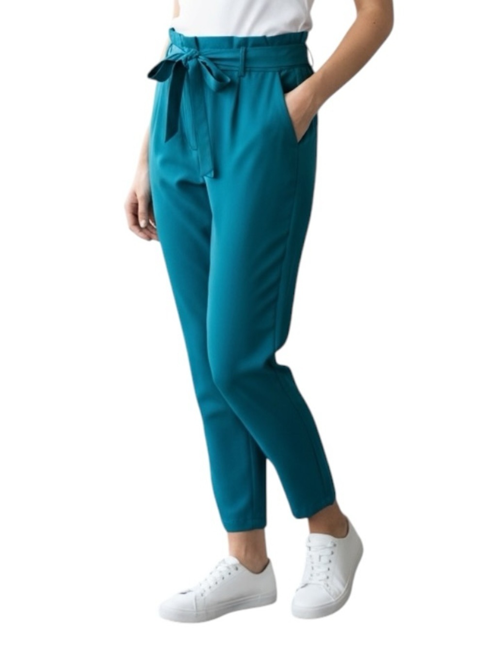 CALIA by Carrie Underwood Journey Self Belt Ankle Pant Ink Blue Small Athleisure